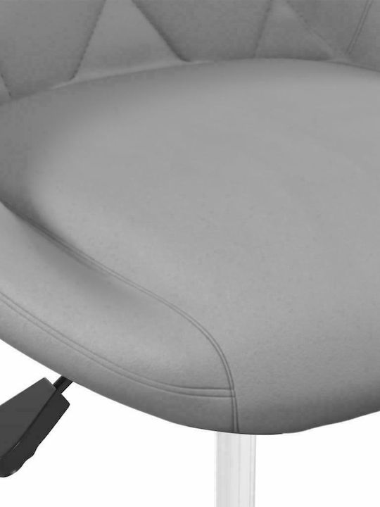 Rotating Chair Visitor Light Gray 46x44x62.5cm 2pcs
