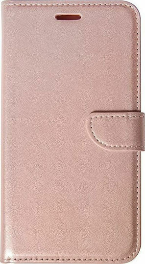 Book Δερματίνης Ροζ Χρυσό (Galaxy A51)