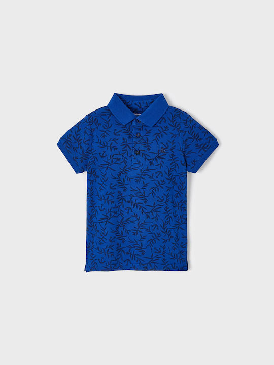 Mayoral Kids Polo Short Sleeve Blue