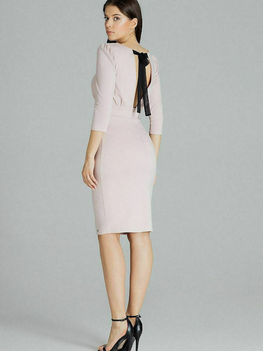 Lenitif Midi Dress for Wedding / Baptism Pink