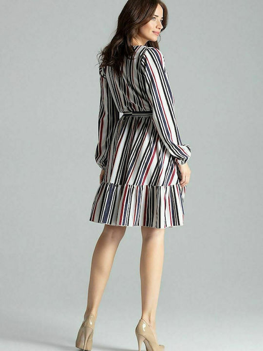 Lenitif Mini Dress Wrap Striped