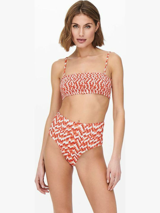 Amalie Bikini Slip High Waist Orange/Camellia