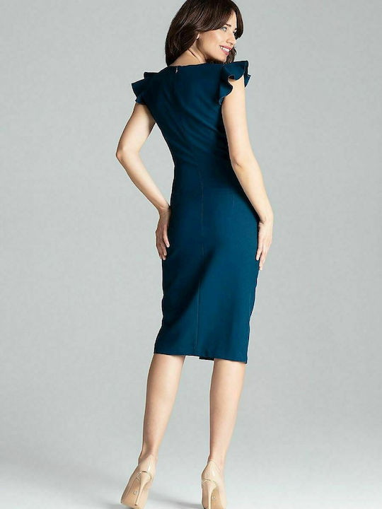 Lenitif Midi Dress Blue