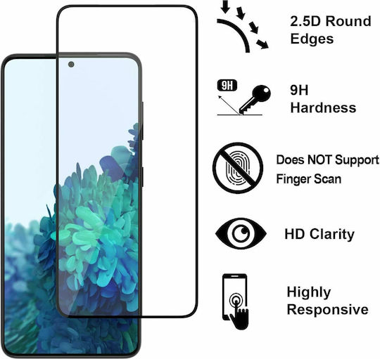 5D Full Face Tempered Glass Black (Galaxy S21+ 5G)