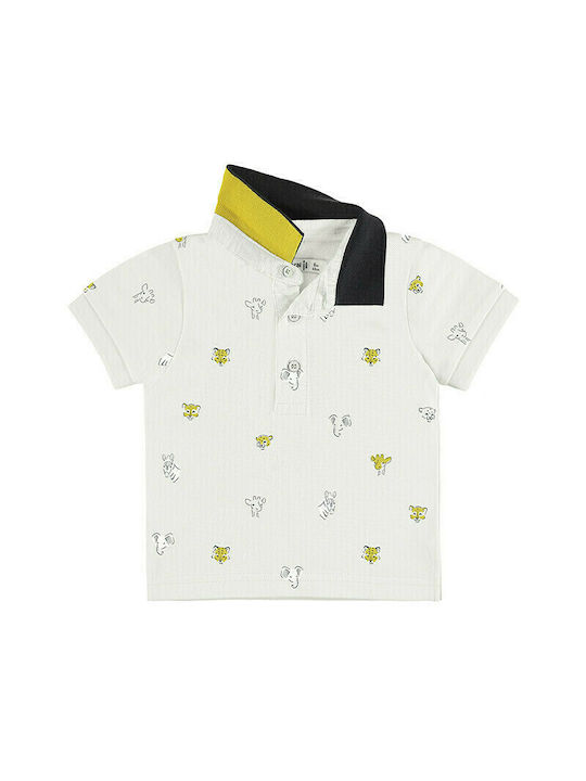 Mayoral Kids Polo Short Sleeve White