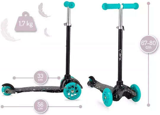 Momi Kinderroller Weendy 3-Rad Schwarz
