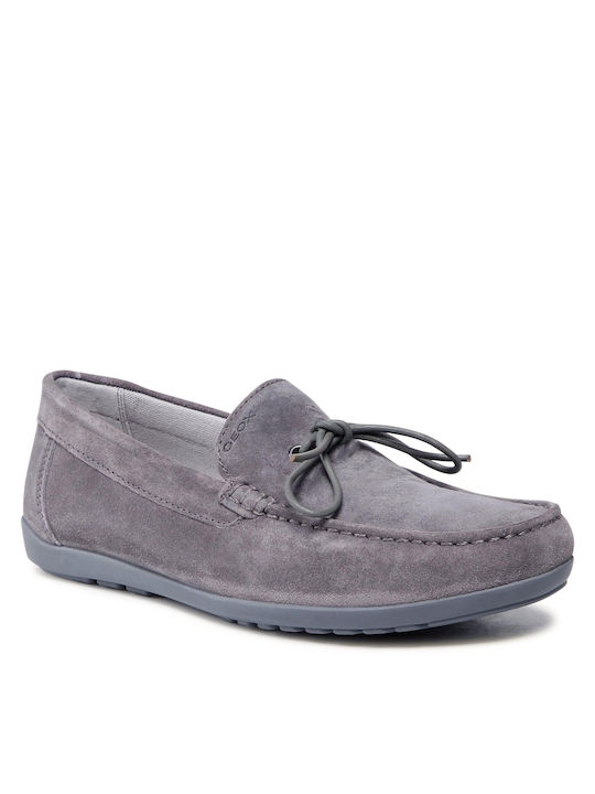 Geox U Tivoli A Men's Suede Loafers Gray