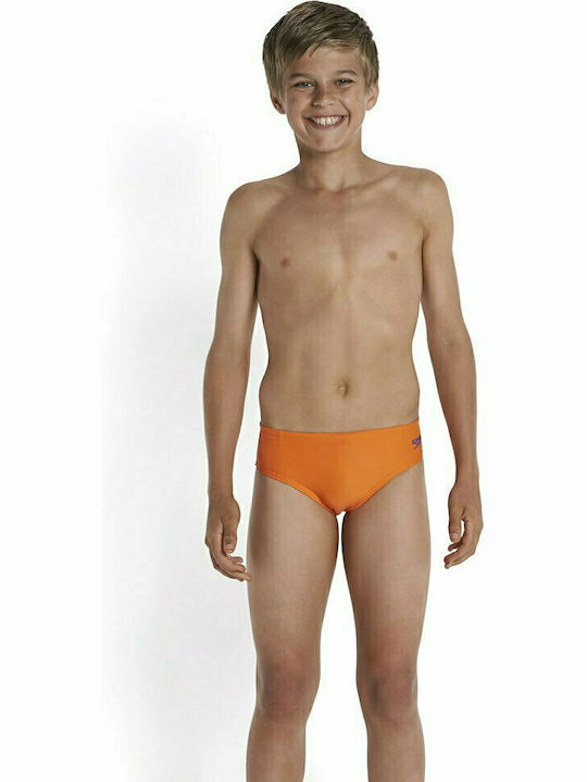 Speedo Kinder Badeanzug Badeslips Schulung Orange