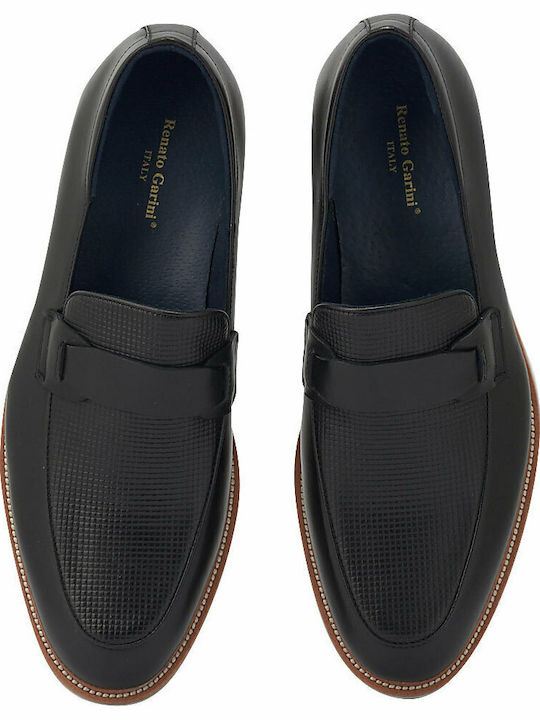 Men's Leather Moccasins Black