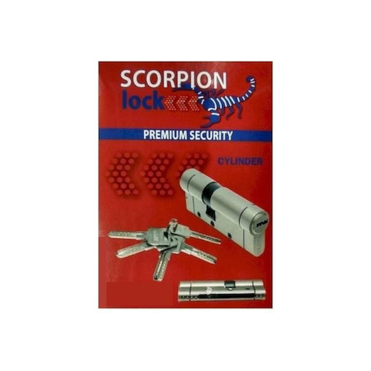 Scorpion Цилиндър за ключалка Scorpion 76мм (31-45) Сребрист