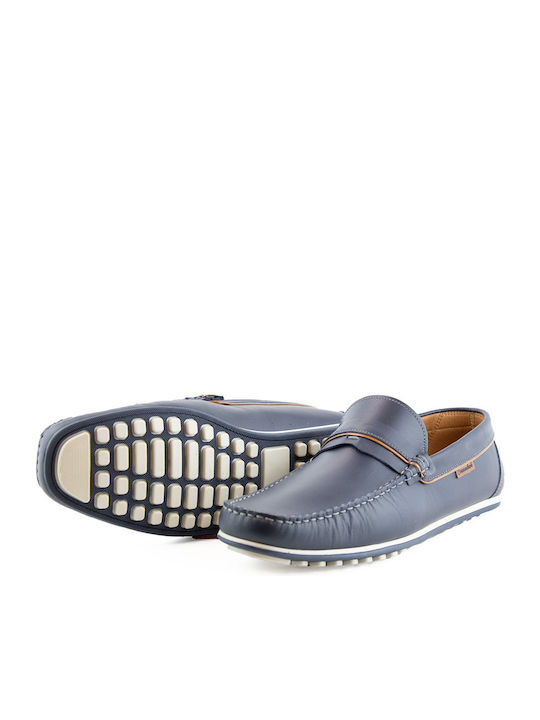 Men's Leather Loafers Blue