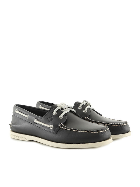 Authentic Original Δερμάτινα Ανδρικά Boat Shoes σε Μπλε Χρώμα