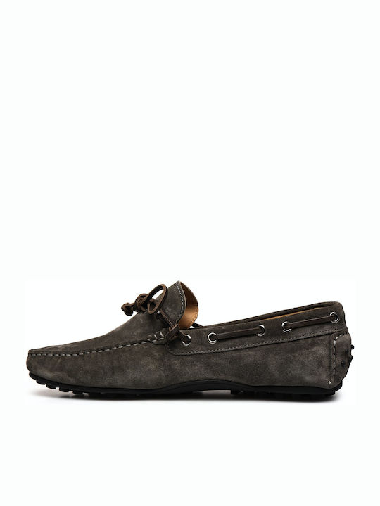 Drive Suede Ανδρικά Loafers σε Γκρι Χρώμα