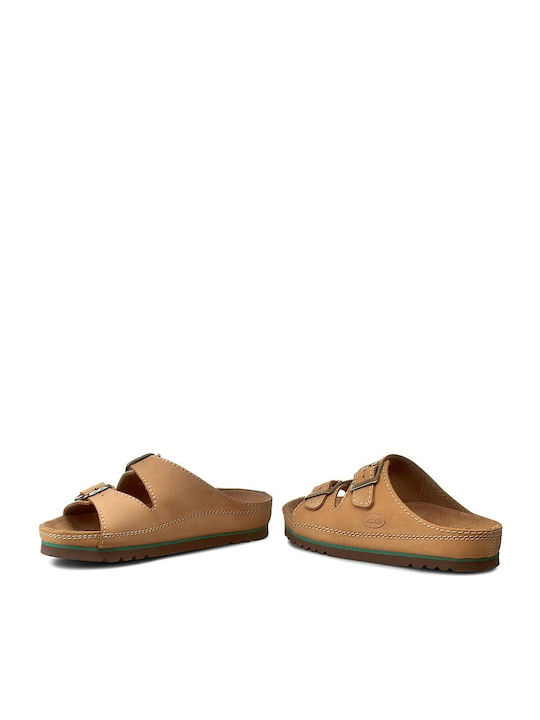 Airbag Leder Herrensandalen Cuoio