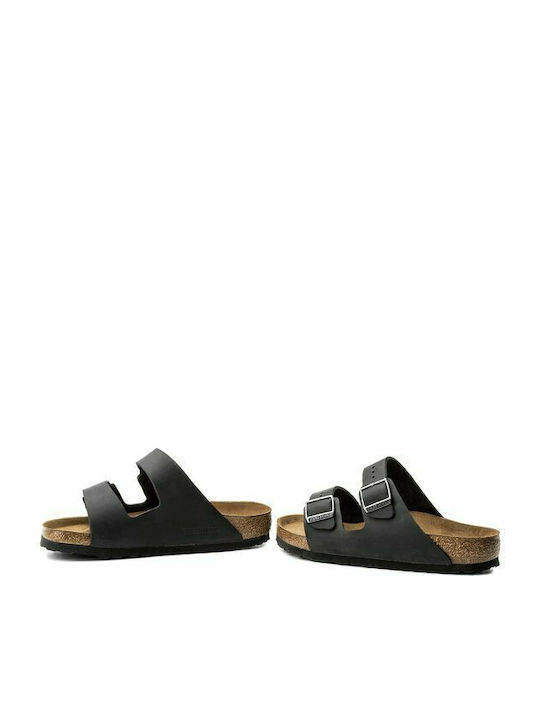 Arizona Oiled Leather Men's Sandals Black Regular Fit