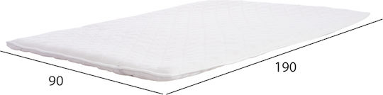HomeMarkt Mattress Topper Cloud Single Foam with Elastic Straps 90x190x5cm