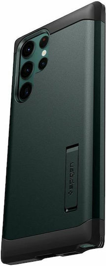 Spigen Tough Armor Back Cover Plastic 2mm Abyss Green (Galaxy S22 Ultra)
