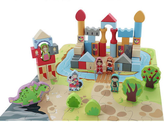 Trefl Wooden Building Blocks Knight for 3+ Years 51 Pieces