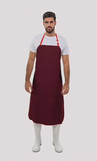 Axon Apron Full Body Taftas Burgundy