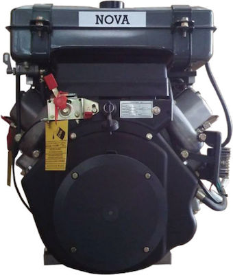 Nova LD 186F Motor diesel 10hp Maximă Rotații 3000rpm cu Con și Demaror