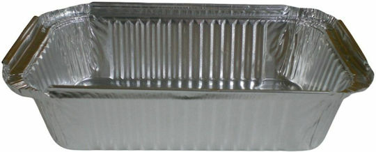 Tăvi de unică folosință din aluminiu Nr. 220 cu capac, 10 buc