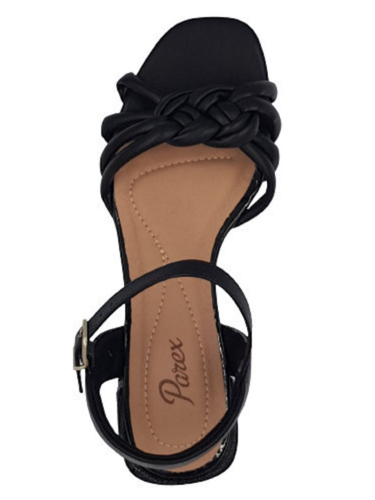 Leder Sandalen Anatomisch Schwarz