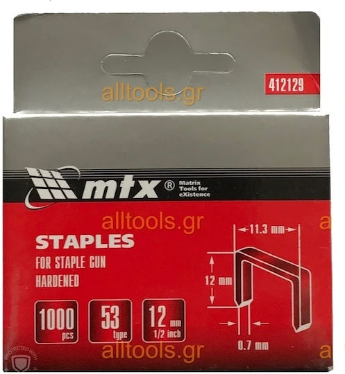 MTX 72311514 Скоби Тип 530 14 мм 1000бр