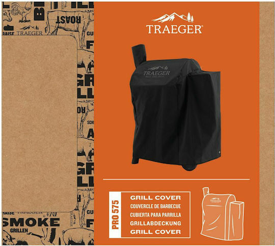 Traeger PRO 575 Grill Cover Black Compatible with the Pro 575 with UV Protection 89.2cmx59.7cmx106.7cmcm