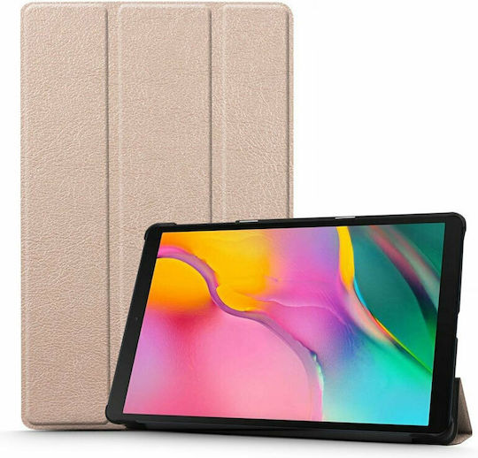 Tri-Fold Silicone Back Flip Cover Ροζ Χρυσή (Galaxy Tab A8)