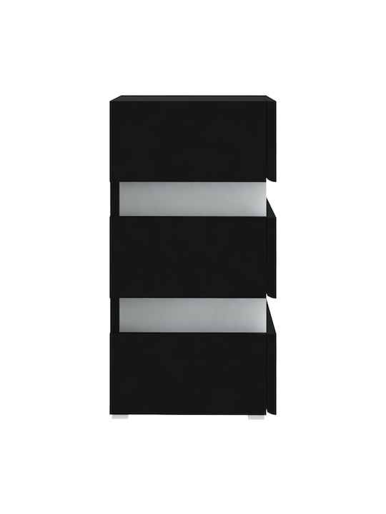 Noptieră Negru 45x35x67cm