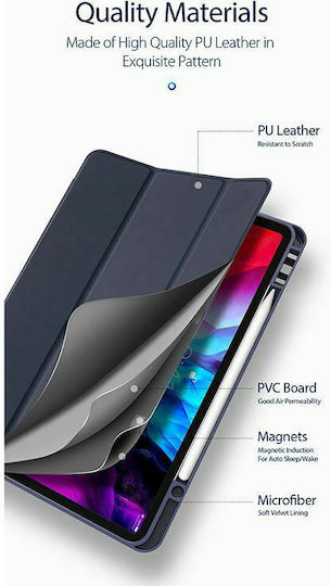 Dux Ducis Osom Flip Cover Δερματίνης Μαύρο (iPad Pro 2020 12.9")