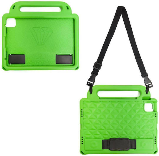 Hurtel Diamond Armored Soft Back Cover Green Galaxy Tab S7