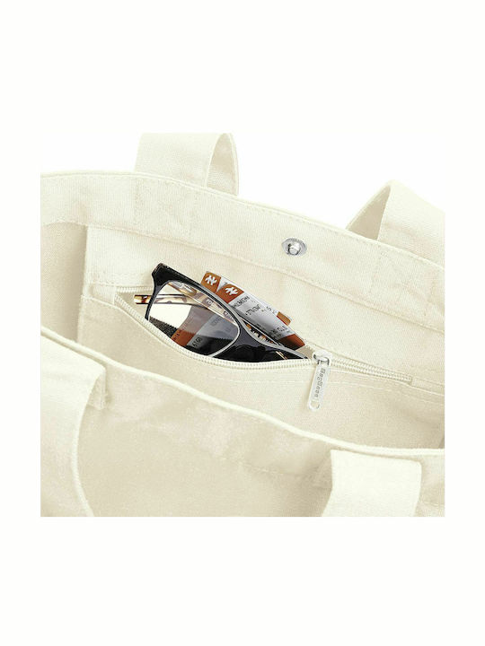 BagBase BG673 Cotton Shopping Bag in Beige color