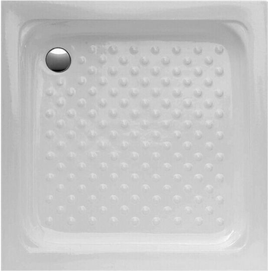 Tema Square Porcelain Shower 72x72cm White