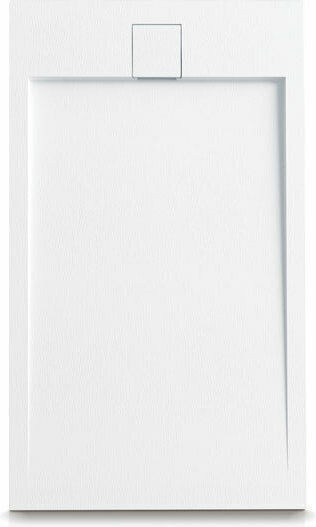 Karag Rectangular Acrylic Shower White Roccia 160x70x2.3cm