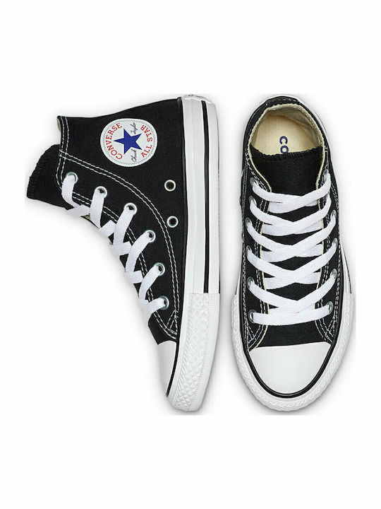 CHUCK TAYLOR ALL STAR Παιδικά Sneakers High Μαύρα