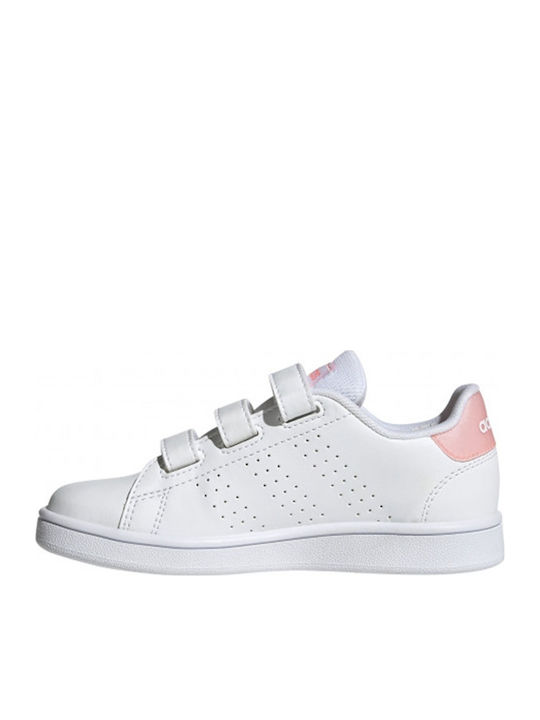 Vorteil Advantage Kinder Sneakers mit Klettverschluss Cloud White / Acid Red