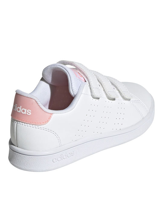 Vorteil Advantage Kinder Sneakers mit Klettverschluss Cloud White / Acid Red