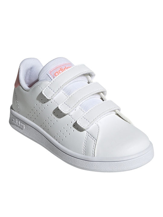 Vorteil Advantage Kinder Sneakers mit Klettverschluss Cloud White / Acid Red