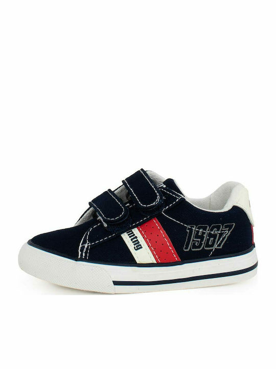Παιδικά Sneakers με Σκρατς Navy Μπλε