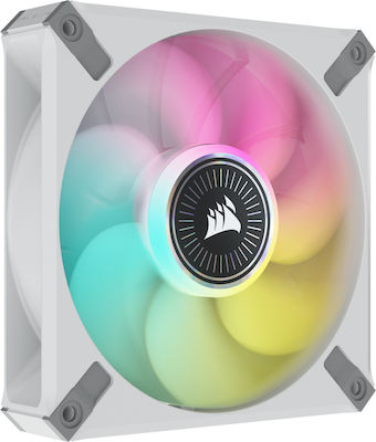 Corsair iCue ML120 RGB Elite Premium Ventilator Carcasă cu Conexiune 4-Pin PWM 3buc Alb