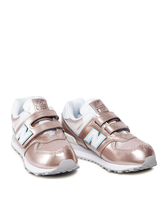 Kinder Sneakers mit Klettverschluss Gold