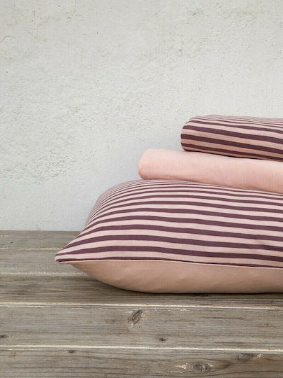 Nima Duvet Cover Set Cotton Single with Pillowcase 160x240 Suave Dark Pink