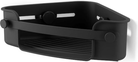 Umbra Corner Wall Mounted Bathroom Shelf Plastic 30.5x19.1x8.3cm Black Umbra Corner Wall Mounted Bathroom Shelf Plastic 30.5x19.1x8.3cm Black