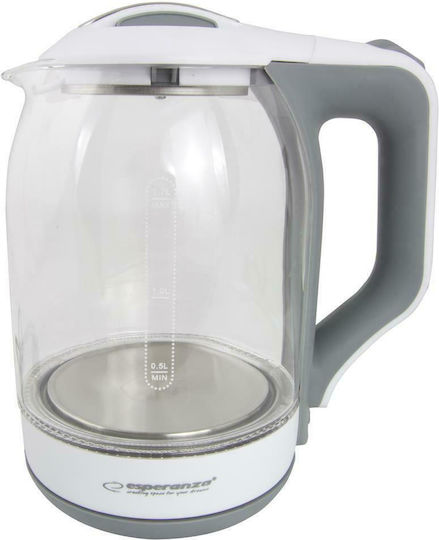 Esperanza Електрически Кана 1.7л 1500W Бяла
