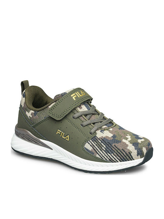 Memory Keystone Παιδικά Sneakers με Σκρατς Χακί