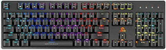 Marvo KG945 Gaming Μηχανικό Πληκτρολόγιο με RGB φωτισμό (Αγγλικό US)