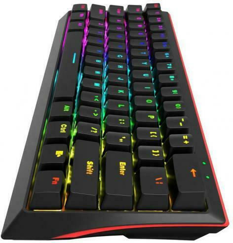 Marvo KG962 Gaming Mechanische Tastatur 60% mit Benutzerdefiniert Blau Schaltern und RGB-Beleuchtung (Englisch US)