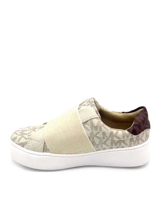 Jordana Kids Sneakers Slip-on Beige