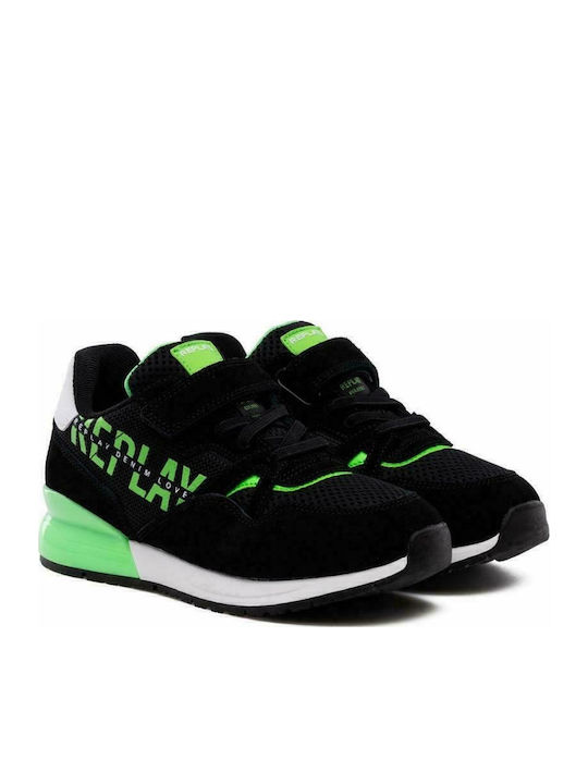 Kinder Sneakers mit Klettverschluss Schwarz